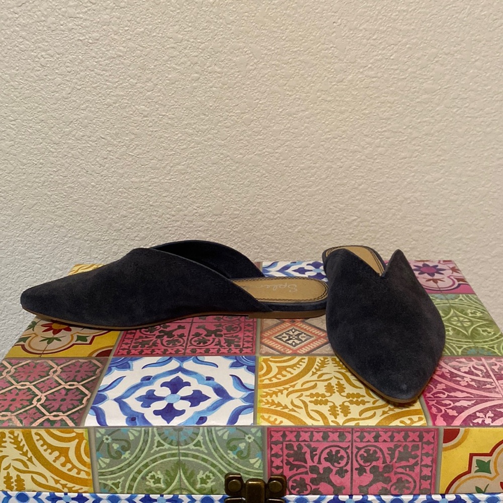 NWOT Splendid  Navy blue mules